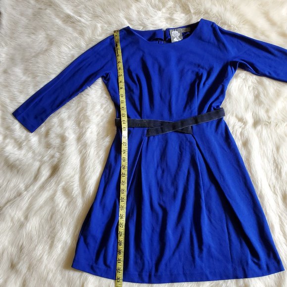 Anthropologie Girls From Savoy Blue Ponte Knit Dress (as Seen on Taylor Swift) - Picture 15 of 16